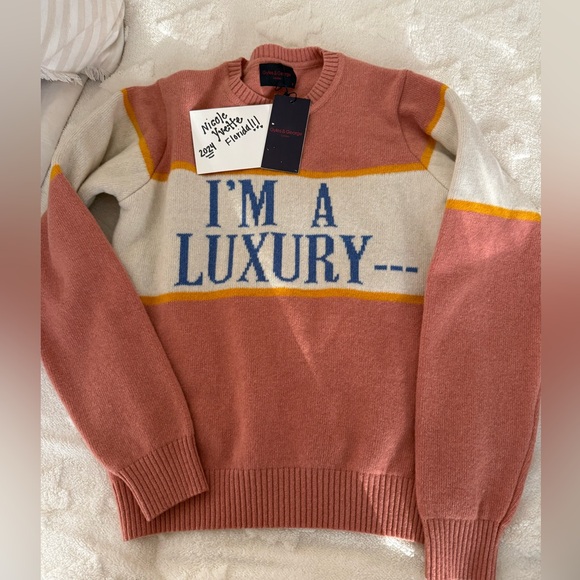 Gyles & George Rowing Blazers Princess Diana Women’s S "I'm a Luxury" Sweater - Picture 2 of 2